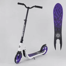 Самокат двухколесный Best Scooter c PU колесами, широким велосипедным рулем, новым зажимом руля Purple (98441): Количество колес 2