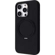 Чехол для iPhone Proove Reinforce Case with Magnetic Ring Black for iPhone 15 Pro: Цвет черный