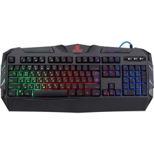 Клавиатура Defender Werewolf GK-120DL USB Black (45120): Подключение проводное