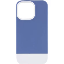 Чехол для iPhone Mobile Case TPU+PC Bichromatic Blue / White for iPhone 13 Pro Max: Цвет синий