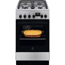 Плита комбінована Electrolux LKK540200X: Тип варильної поверхні газова