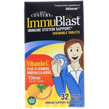 21st Century ImmuBlast, Citrus, 32 Chewable Tablets: Форма выпуска Таблетки жевательные
