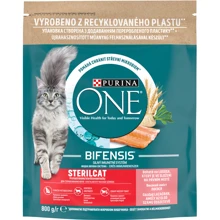 Сухой корм Purina ONE Sterilised для стерилизованных кошек с лососем и пшеницей 8х800 г (12486395): Тип Сухой корм