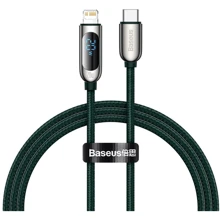 Кабель Baseus Cable USB-C to Lightning Display Fast Charging 20W 1m Green (CATLSK-06): Тип USB-C - Lightning