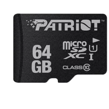 Карта памяти Patriot 64GB microSDXC Class 10 UHS-I LX Series (PSF64GMDC10): Тип карты MicroSDXC