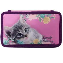 Пенал Class Lovely Kitties 3 отделения без наполнения розовый (20601С): Год выпуска коллекции 2020