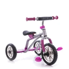 Трехколесный велосипед Profi Trike M0688-1 Серо-розовый: Тип 3х колесный велосипед