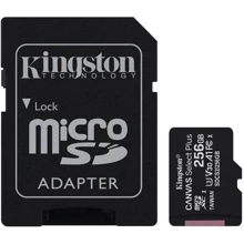 Карта пам'яті Kingston 256GB microSDXC UHS-I U3 V30 A1 Canvas Select Plus + adapter (SDCS2/256GB): Тип карти MicroSDXC