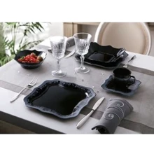 Столовий сервіз Сервіз Luminarc Authentic Silver Black H8408 (19 пр.): undefined undefined