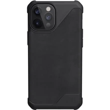 Чехол для iPhone Urban Armor Gear UAG Metropolis LT Leather Black (11236O118340) for iPhone 12 Pro Max: Цвет черный
