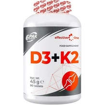 6PAK Nutrition Vitamin D3 + K2 Витамин Д3 и K2 90 таблеток: Тип Витамин D