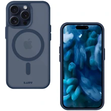 Чехол для iPhone LAUT HUEX PROTECT MagSafe Dark Blue (L_IP23B_HPT_DВ) for iPhone 15 Pro: Цвет синий