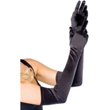 Длинные перчатки Leg Avenue Extra Long Satin Gloves black: Для кого Для женщин