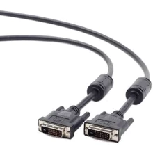 Кабель и переходник Cablexpert DVI to DVI 24+1pin 1.8m (CC-DVI2-BK-6): Тип кабель