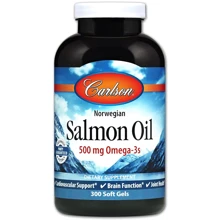Carlson Labs Norwegian Salmon Oil 300 Soft Gels Масло лосося: Тип Жир лосося