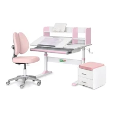 Комплект L ErgoKids TH-330 Pink парта + кресло + тумба (TH-330 + Y-412 Lite + BD C3_PINK): Возраст ребенка от 4-х лет