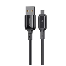 Кабель Proove USB Cable to microUSB Flex Metal 2.4A 1m Black (CCFM20001301): Тип USB Cable - microUSB