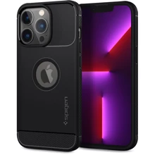 Чехол для iPhone Spigen Rugged Armor Matte Black (ACS03257) for iPhone 13 Pro: Цвет черный