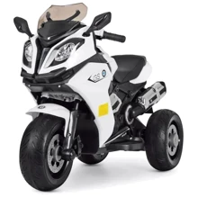 Детский электромотоцикл 3 колесный Bambi Racer BMW белый (M 3913EL-1): Вид мотоцикл