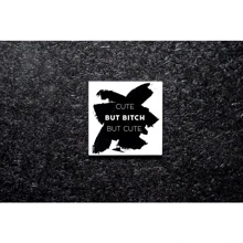 Подставка Carambol-shop Cute but bitch but cute 10х10 см: undefined undefined