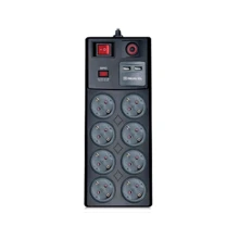 Сетевой фильтр REAL-EL RS-8F USB CHARGE 3m, black (EL122300004): Количество розеток, шт 8