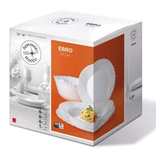 Столовый сервиз Bormioli Rocco Ebro 19 предметов (402404SN9021990): Количество персон 6