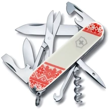 Мультитул Victorinox Climber Ukraine 91мм/14функций/бело-красный Вышиванка (1.3703.7_T0051r): Тип мини-мультитул
