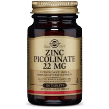 Solgar Zinc Picolinate, Солгар Пиколинат Цинка 100 таблеток: Тип Цинк