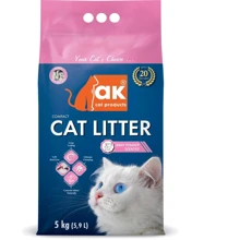 Наполнитель Akcat Compact cat litter бентонитовый детская присыпка 5кг 5.9л (AKMN009): Вид Глиняный