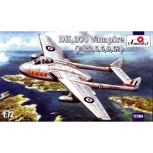 Модель Amodel Англійський реактивний винищувач DH.100 Vampire (AMO72264): Виробник AMODEL