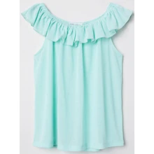 Топ H & M 6197777 170 см бірюзова: Тип Блузи