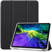 Аксесуар для iPad BeCover Case Book Soft TPU з Pencil mount Black (706768) для iPad Pro 11" (2018-2021): Колір чорний