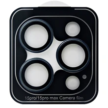Защитное стекло для iPhone ZK Hawk-Eye Glass Dark Blue for Camera iPhone 15 Pro/15 Pro Max: Тип защиты экрана на камеру