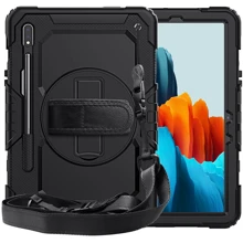 Аксессуар для планшетных ПК RugCase Shockproof Grip Black for Samsung Galaxy Tab S7 T870/T875 / Galaxy Tab S8 2022 X700/X706: Цвет черный