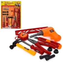 Набор инструментов Power Tools дрель, молоток, плоскогубцы, рулетка, нож (2942): Производитель Power Tools