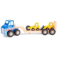 Автовоз New Classic Toys з 2 будівельними машинами (11961): Виробник New Classic Toys