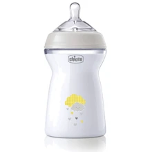 Пляшечка пластикова Chicco Natural Feeling NEW, 330 мл, 6м+ (81335.30): Матеріал пластик