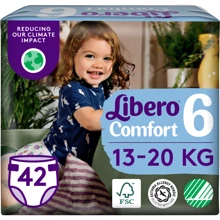 Підгузки Libero Comfort Розмір 6 (13-20 кг) 42 шт (7322541757049): Тип Подгузники