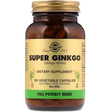 Solgar Super Ginkgo, Full Potency 120 caps: Форма выпуска Капсулы