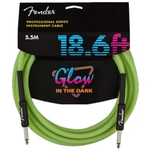 Кабель инструментальный FENDER CABLE PROFESSIONAL SERIES 18.6' GLOW IN DARK GREEN: Производитель Fender