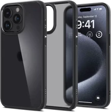 Чехол для iPhone Spigen Ultra Hybrid Frost Black (ACS06709) for iPhone 15 Pro: Цвет черный