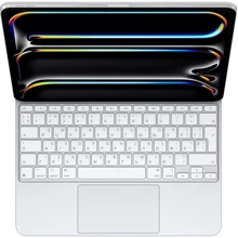 Аксессуар для iPad Apple Magic Keyboard for iPad Pro 13‑inch (M4) - Ukrainian - White (MWR43UA/A): Цвет белый