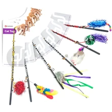 Удочка для кошек Flamingo Fishing-Rod с игрушкой 5х60 см: undefined undefined