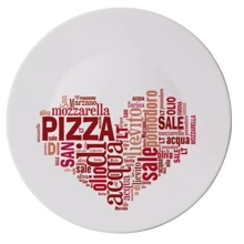 Блюдо Bormioli Rocco Ronda I Love Pizz Red для пиццы 33 см (419320F77321753): Тип Блюдо для пиццы