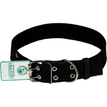 Нашийник брезентовий Lucky Pet подвійний Lucky Pet 4.5x51-67 см чорний (4820224217208): Виробник Lucky Pet