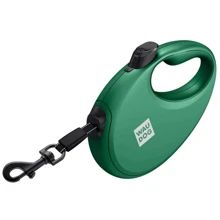 Поводок-рулетка для собак WAUDOG R-leash с контейнером для пакетов S зеленый до 12 кг 3 м (262718): Тип шнура Лента