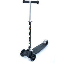 Самокат Trolo Maxi PLUS 5+ (black) до 50кг: Количество колес 3