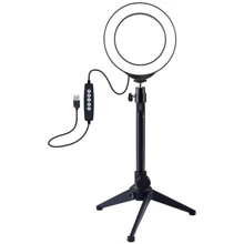 Кольцевая USB RGBW LED лампа Puluz PKT3049B 4.7" с настольным штативом (PKT3049B): Производитель Puluz