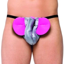 Мужские трусы SoftLine - Thong 4445, S-L (silver/pink): Для кого Для мужчин