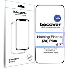 BeCover Tempered Glass 10D Black для Nothing Phone (2a) Plus (713576): undefined undefined